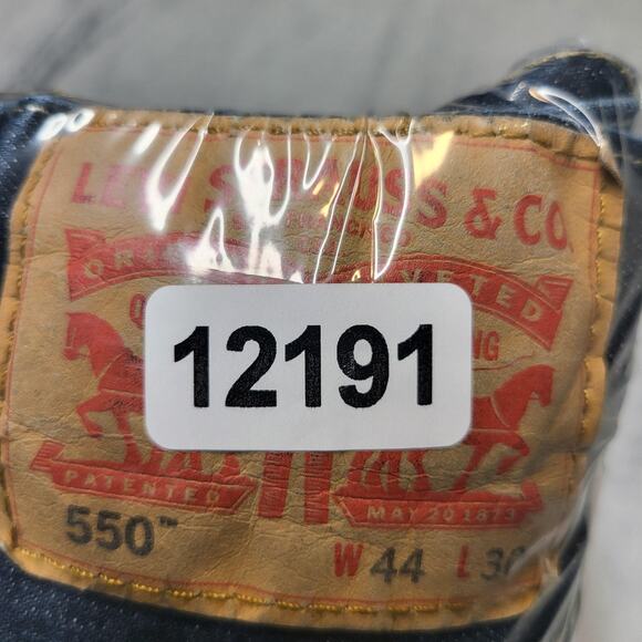 Levi's 550 Jeans Mens 42x29 Blue Denim Relaxed Fit Tapered Leg Classic Zip Fly - Picture 10 of 10